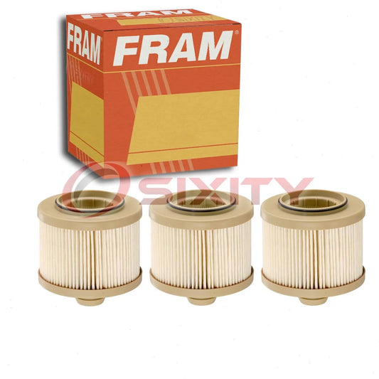 3 pc FRAM K10489A Fuel Filters for 1992217 207-04-A1100 33248 77-3900 FF837 TP936 Gas Pump Line Air Delivery Filters Fits select: 2006-2012 CHEVROLET EXPRESS G3500, 2006-2012 GMC SAVANA