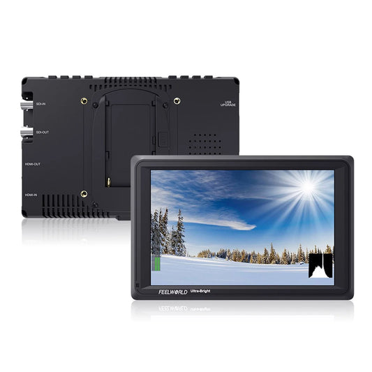 FEELWORLD FW279S 7 Inch 2200nit Ultra Bright Daylight Viewable Field Monitor Thin Design 3G-SDI 4K Input Output 1920*1200 IPS Panel for Outside / Viewable Even in Direct Sunlight
