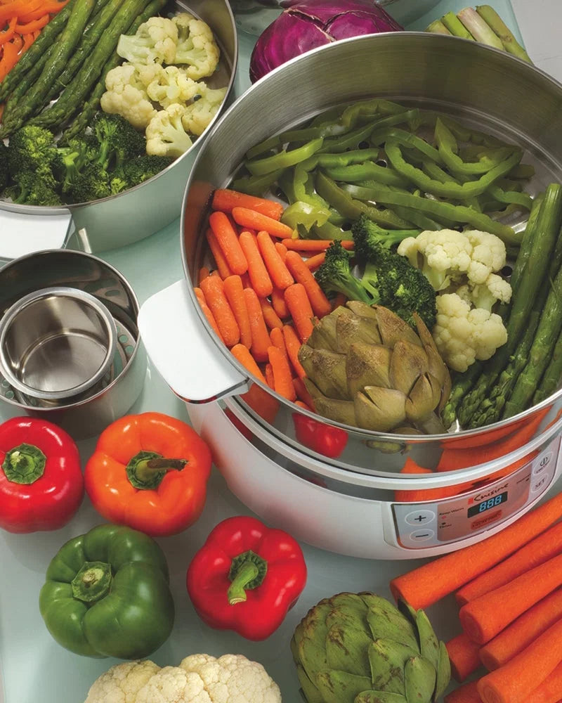 Euro Cuisine FS2500 Stainless Steel Electric Food Steamer