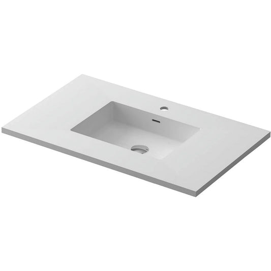 Laviva VIVA Stone 36 Matte White - Solid Surface Countertop