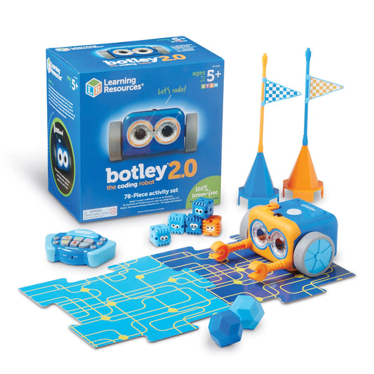 Learning Resources Botley 2.0 the Coding Robot Activity Set- 78 Pieces, Boys and Girls Ages 5+, STEM, Toys For Kids