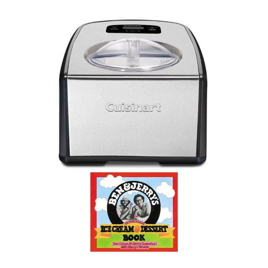 Cuisinart Compressor Ice Cream and Gelato Maker with Ice Cream Recipe Book