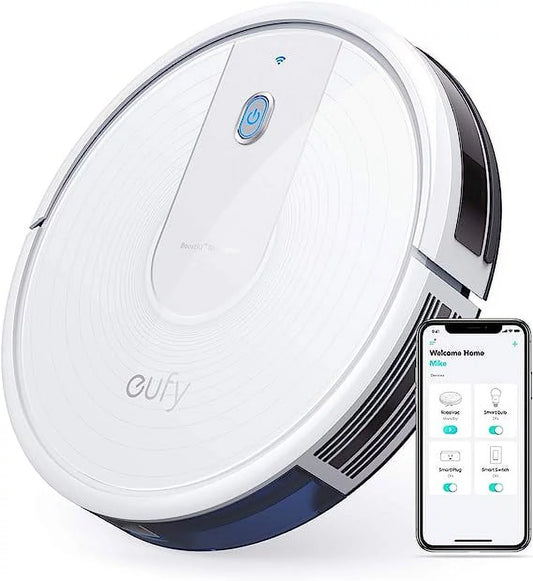 Pre-Owned Eufy BoostIQ RoboVac 15C Wi-Fi 1300Pa Strong Suction Quiet - WHITE (Fair)