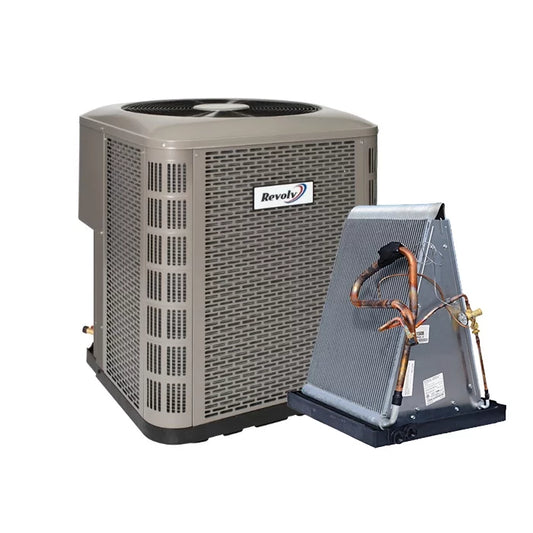 Revolv Sweat Fit 2 Ton 14.3 SEER2 Mobile Home Heat Pump & Coil Split System - RSH3ME4M1RP24 - C84DAMX24U-B