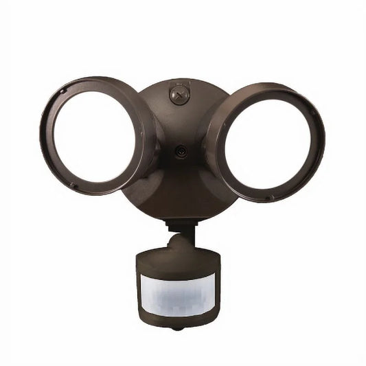 Halo lumen selectable bronze motion activated LED floodlight fixture, Each