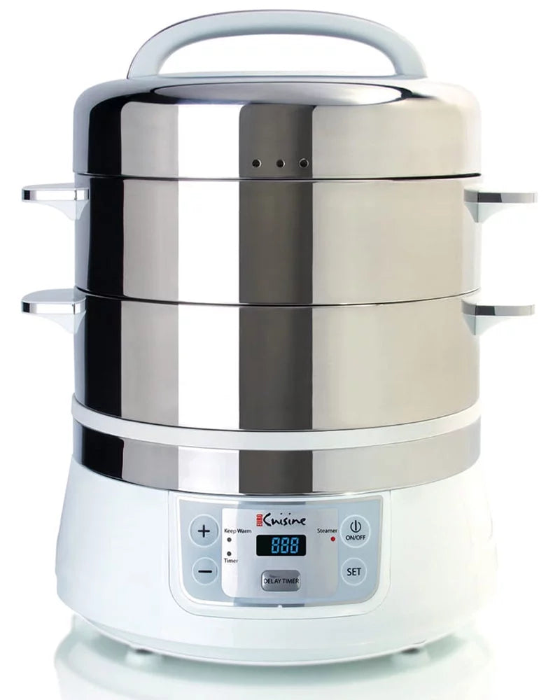 Euro Cuisine FS2500 Stainless Steel Electric Food Steamer