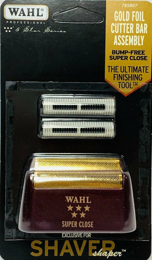 Wahl 7031-100 5 Star Series Shaver Shaper Gold Replacement Foil and Cutter Bar