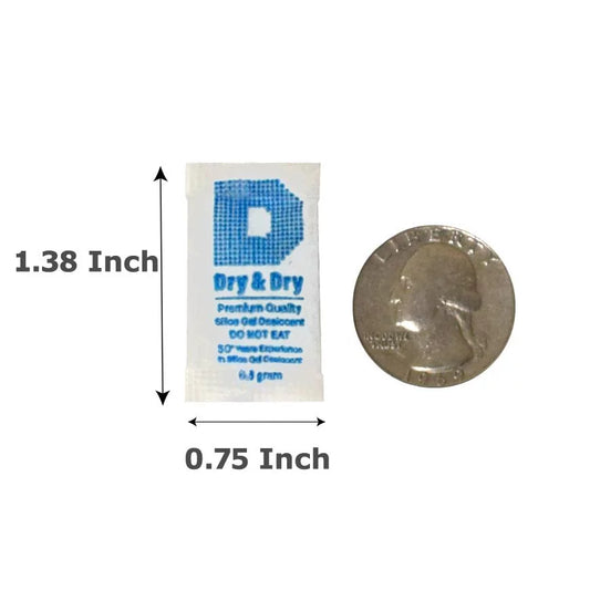 0.5(Half) Gram [5000 Packets] Dry & Dry Silica Gel Packets Desiccant Dehumidifier - Food Safe(FDA Complliant) Silica Packets for Moisture