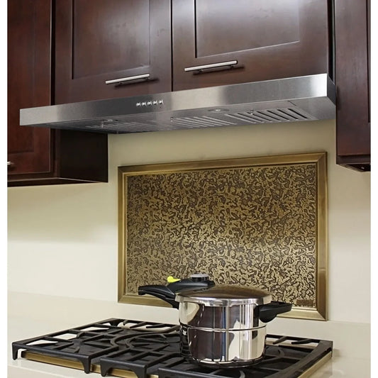 KOBE RAX2130SQB-1 Brillia 30-inch Under Cabinet Range Hood, 3-Speed, 750 CFM, LED Lights, Baffle Filters