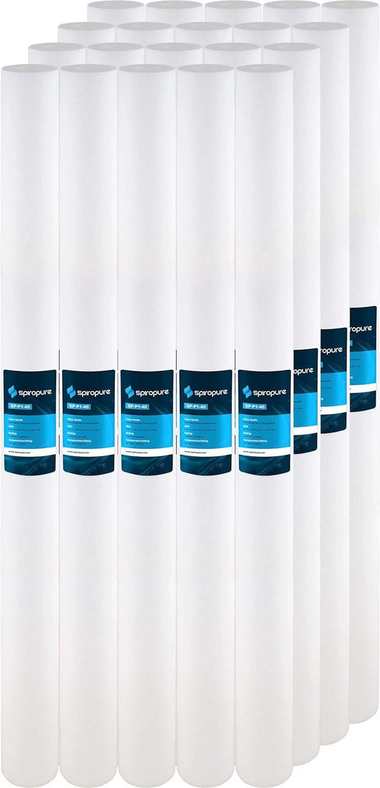 1 Micron Spun -Blown Polypropylene Sediment Water Filter Cartridge SDC-25-4001 (Case Of 20)