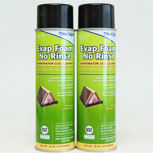 Nu-Calgon 4171-75 Evap Foam No Rinse Evaporator Coil Cleaner, 18 oz. (Pack of 2)