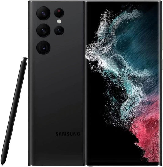 Restored Samsung Galaxy S22 Ultra 5G S908U (Fully Unlocked) 128GB Phantom Black (Refurbished)