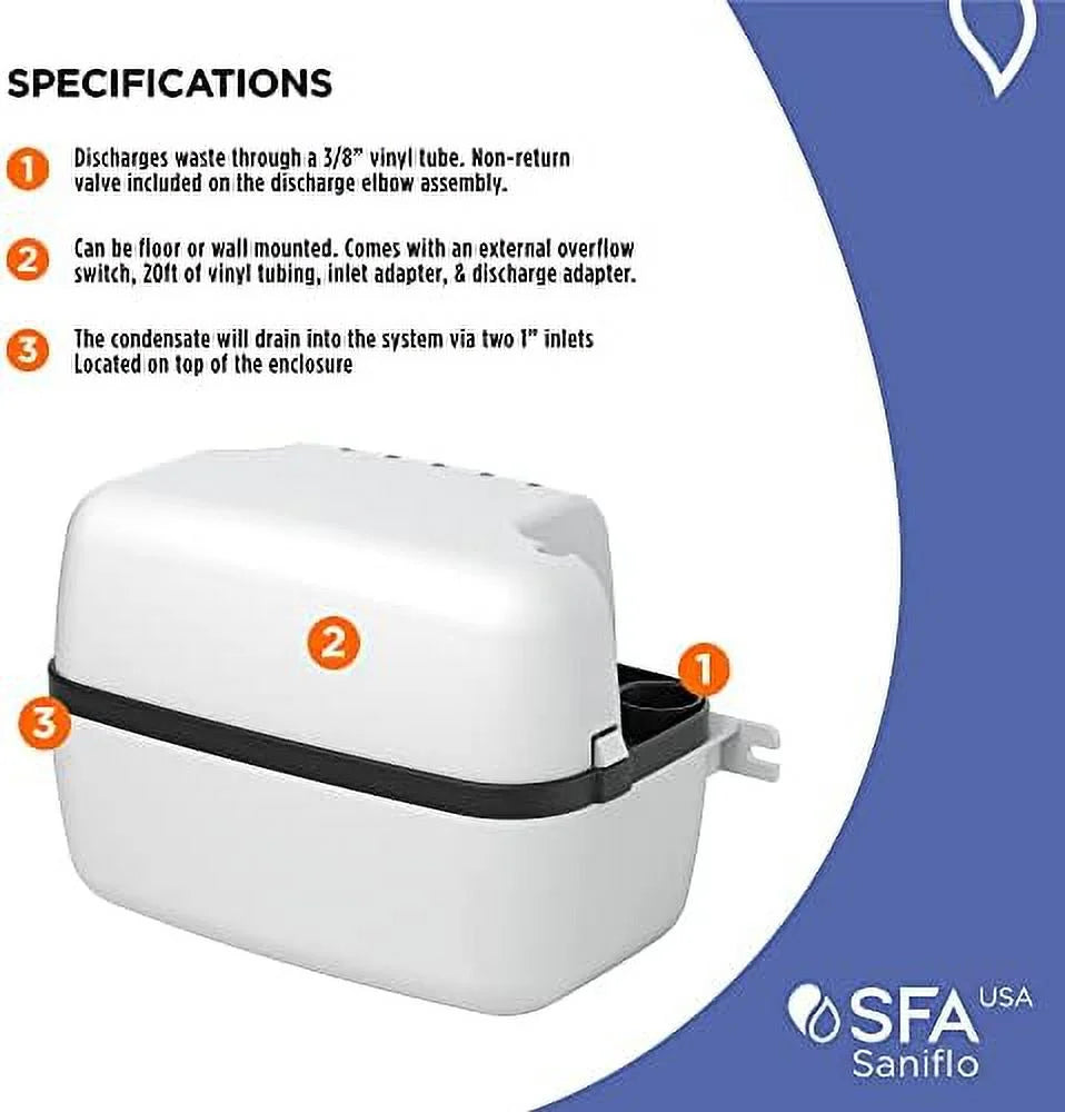 Sanicondens Condensate Pump - Residential &
