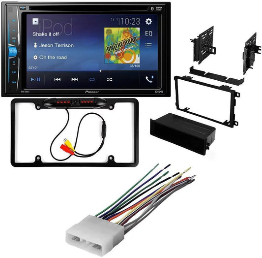 KIT2350 Bundle with Pioneer Multimedia DVD Car Stereo and Installation Kit - for 1995-1997 GEO Metro / Bluetooth Touchscreen, Backup Camera, Double Din Mounting Kit