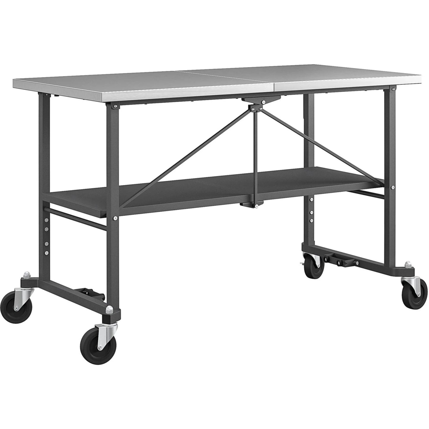 Novogratz BBQ Food Prep Station, Charcoal Gray