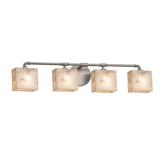 Justice Design Group Alr-8464-55 Alabaster Rocks! 4 Light 35 Wide Bathroom Vanity Light -