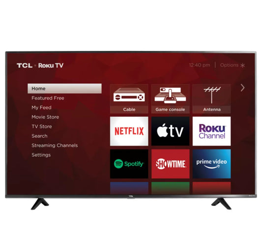 Restored TCL 50 Class 4K (2160p) Smart LED TV (50S433) (Refurbished)