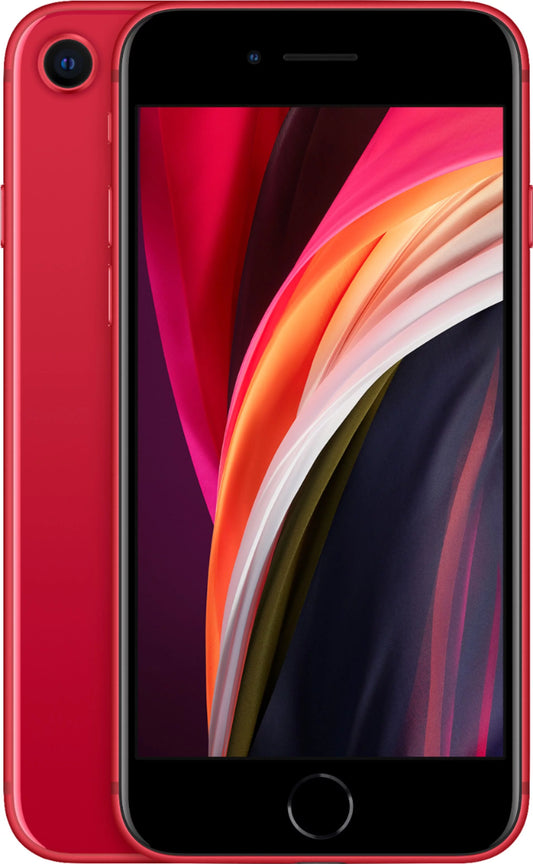 Restored Apple iPhone SE 2nd Generation (2020) Red 128GB Fully Unlocked Smartphone (Refurbished)