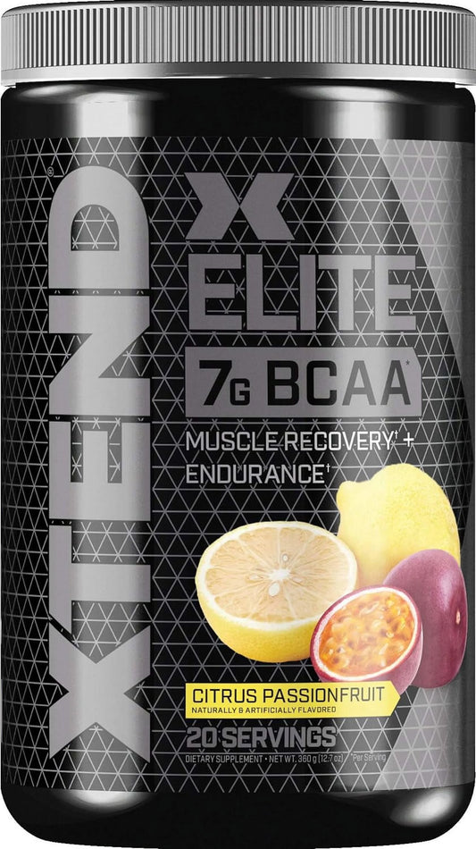 XTEND Elite BCAA Powder + Island Punch Fusion + Recovery + Endurance + 20 Servings