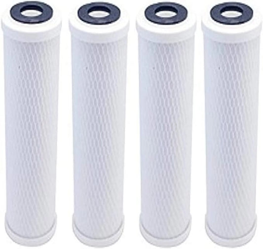 Compatible with CB3 Carbon Block Undersink Replacement Water Filters 4 Pack Cartridge by CFS