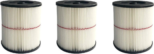 Replacement HEPA Filter Compatible With Red Stripe Shop Vacuum Wet/Dry Vacs Vacuum. Compared To Part 17816 9-17816. 3 Packs