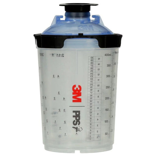 3M PPS Series 2.0 Spray Cup System Kit, 26312, Midi (13.5 fl oz, 400 mL), 125 Micron Filter, 1 kit