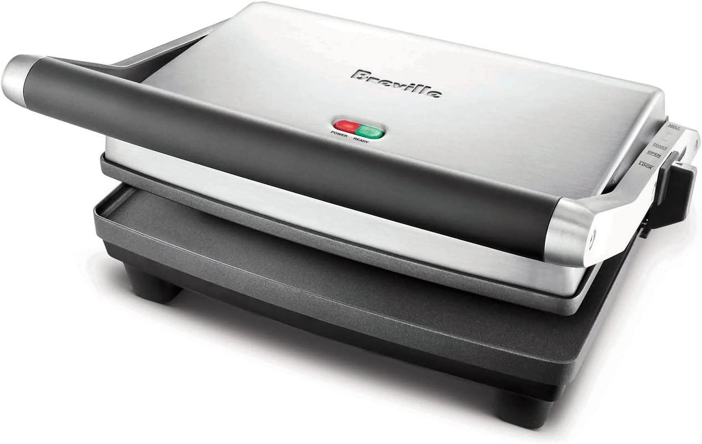 Excellent Breville Duo 1500-Watt Nonstick Panini Press  Silver