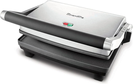 Excellent Breville Duo 1500-Watt Nonstick Panini Press  Silver