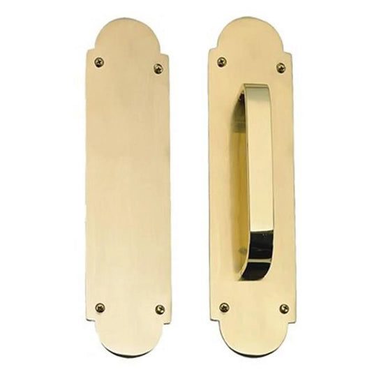 Brass Accents D07-K024A-NET-619 2.37 in. Satin Nickel Palladian Plate Passage Set