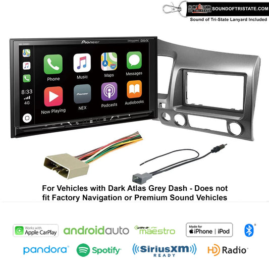 Pioneer DMH-1500NEX 7 Digital Media Receiver fits Honda Civic (Dark Atlas Grey)
