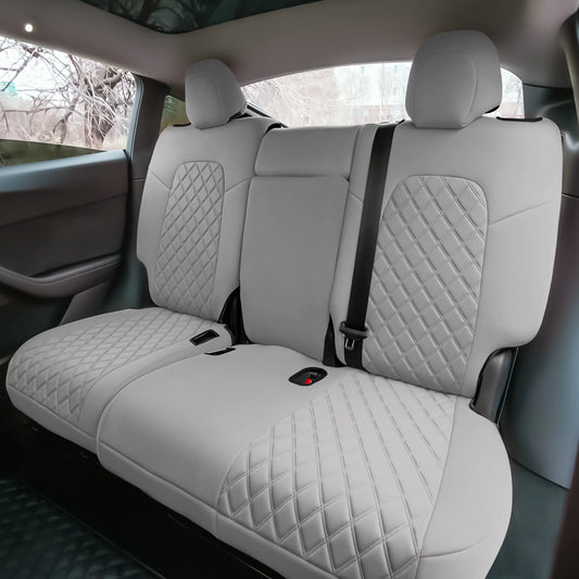 FH Group for 2020-2024 Tesla Model Y Waterproof Neoprene Custom Fit Made Car Seat Covers Full Set