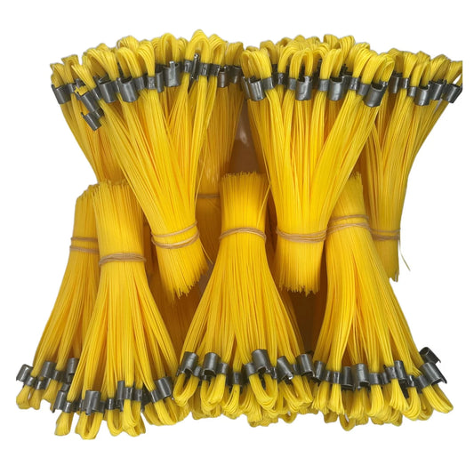 Stake Chasers Yellow 6 inch High Plastic Ground Marking Whiskers (500-Count)