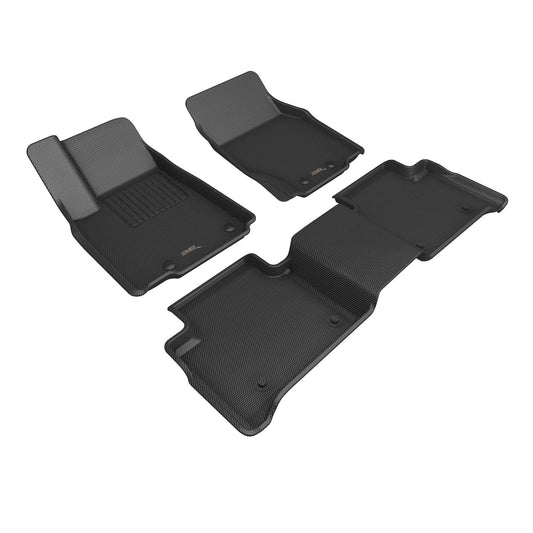 3D MAXpider KAGU Floor Mat (BLACK) compatible with JEEP GRAND CHEROKEE 4XE 2023-2024 - Full Set