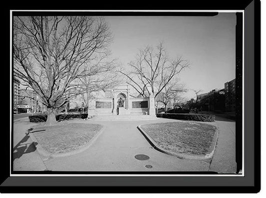 Historic Framed Print, Scott Circle, Washington, District of Columbia, DC - 7, 17-7/8 x 21-7/8