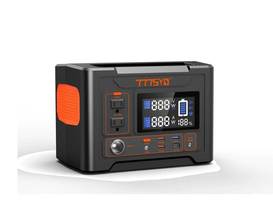 300W Portable Power Station Solar Powered Generator with AC DC USB 3 Ports