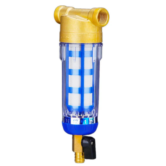 Whole House Water Pre-Filter System Water Sediment Filter Stainless Steel Filter Mesh Water Well Water Purifying, 3/4'' 1/2'' Port