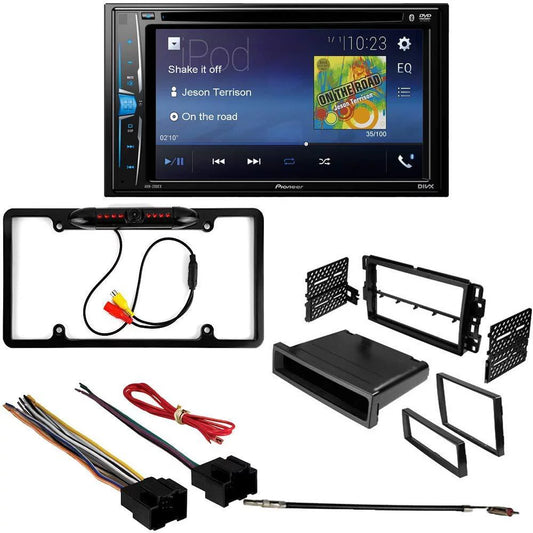 KIT2169 Bundle with Pioneer Multimedia DVD Car Stereo and Installation Kit - for 2012-2015 Chevrolet Captiva Sport / Bluetooth Touchscreen, Backup Camera, Double Din Mounting Kit