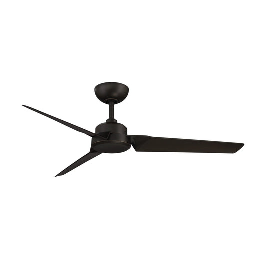 Roboto Indoor and Outdoor 3-Blade Smart Ceiling Fan 52in Oil Rubbed Bronze with Remote Control