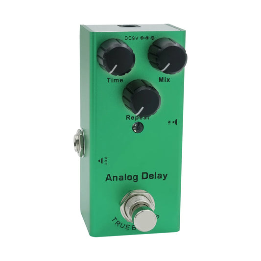 IRIN EF-10 Portable Electric Guitar Effect Pedal - Mini Single Guitar Effector with True Bypass, Analog Delay Feature (Dark Green)