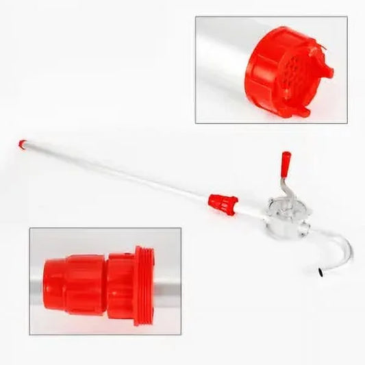 Hand Crank Rotary Oil Fuel Transfer Suction Drum Self-Priming Pump 55 Gallons