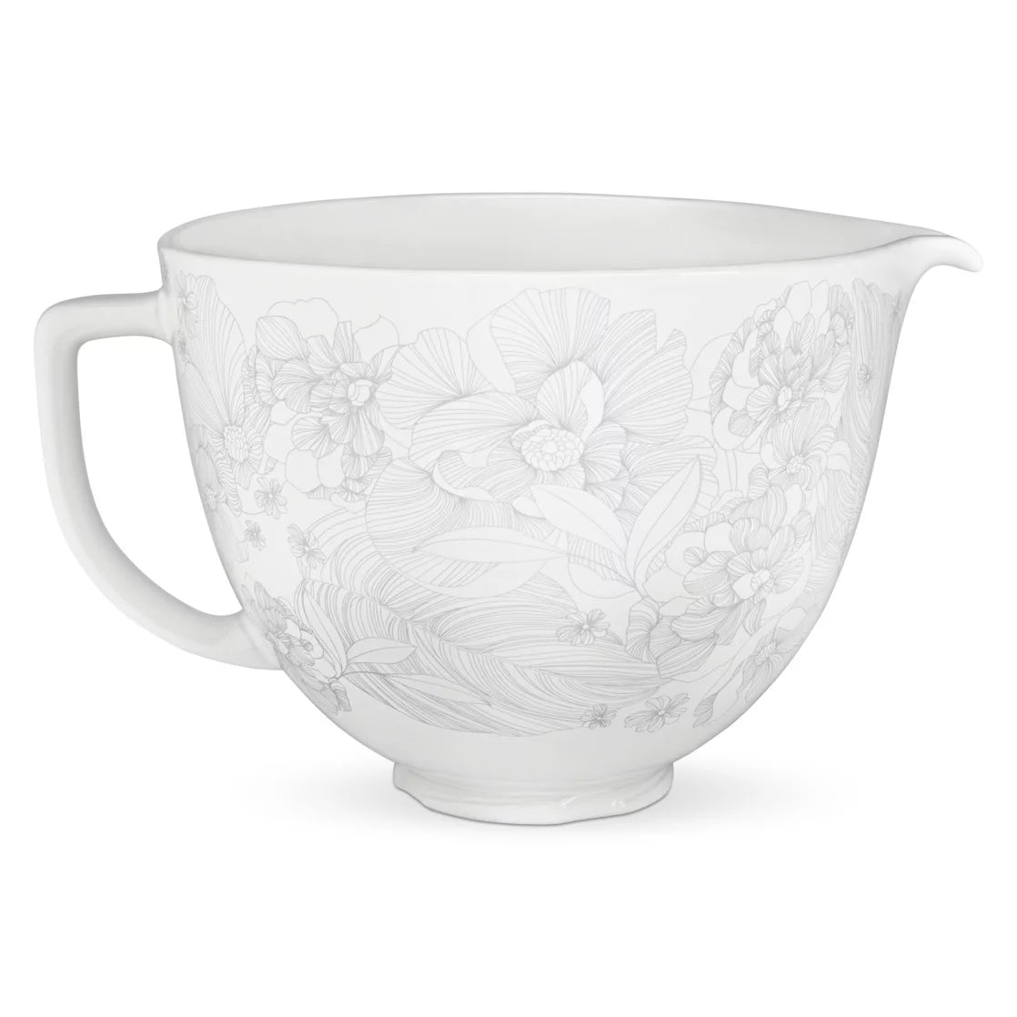KitchenAid 5 Quart Whispering Floral Ceramic Bowl, KSM2CB5P