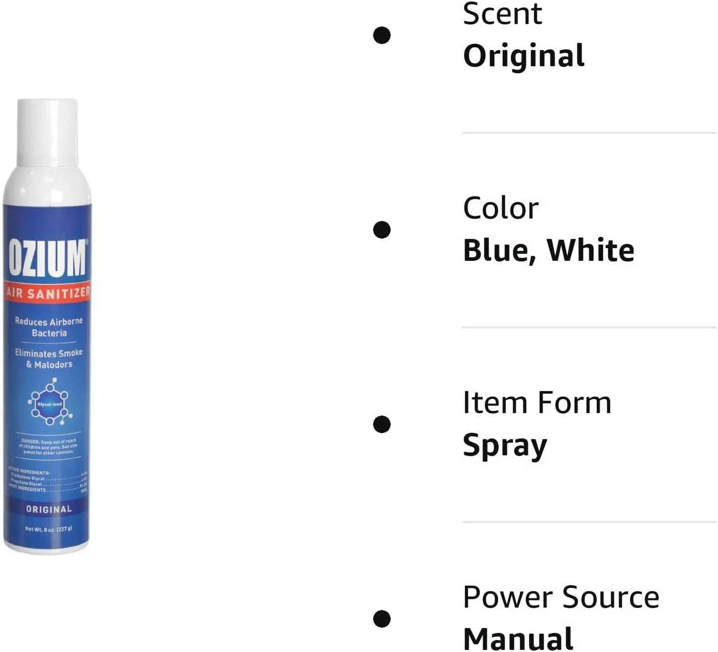 Ozium Air Sanitizer 8 Oz. Spray