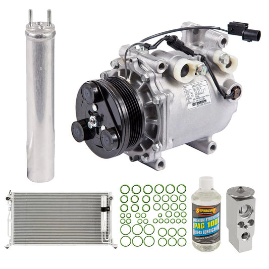 For Mitsubishi Lancer 2002 2003 OEM AC Compressor w/ Condenser Drier - Buyautoparts