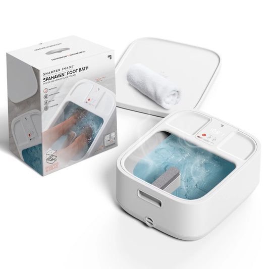 Sharper Image Spa Haven Foot Bath, Heated with Rollers and LCD Display