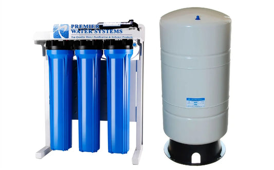 Premier Light Commercial 800 GPD - 20 Reverse Osmosis Water Filtration System + Booster Pump | For Restaurants, Bars, Coffee Shops, Salons, Labs
