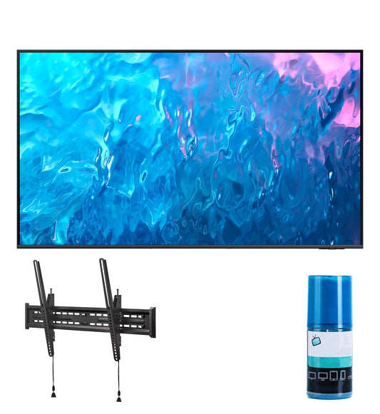 Samsung QN85Q70CAFXZA 85 QLED 4K Quantum HDR Dual LED Smart TV with a Walts TV Large/Extra Large Tilt Mount for 43-90 Compatible TV's and Walts HDTV Screen Cleaner Kit (2023)