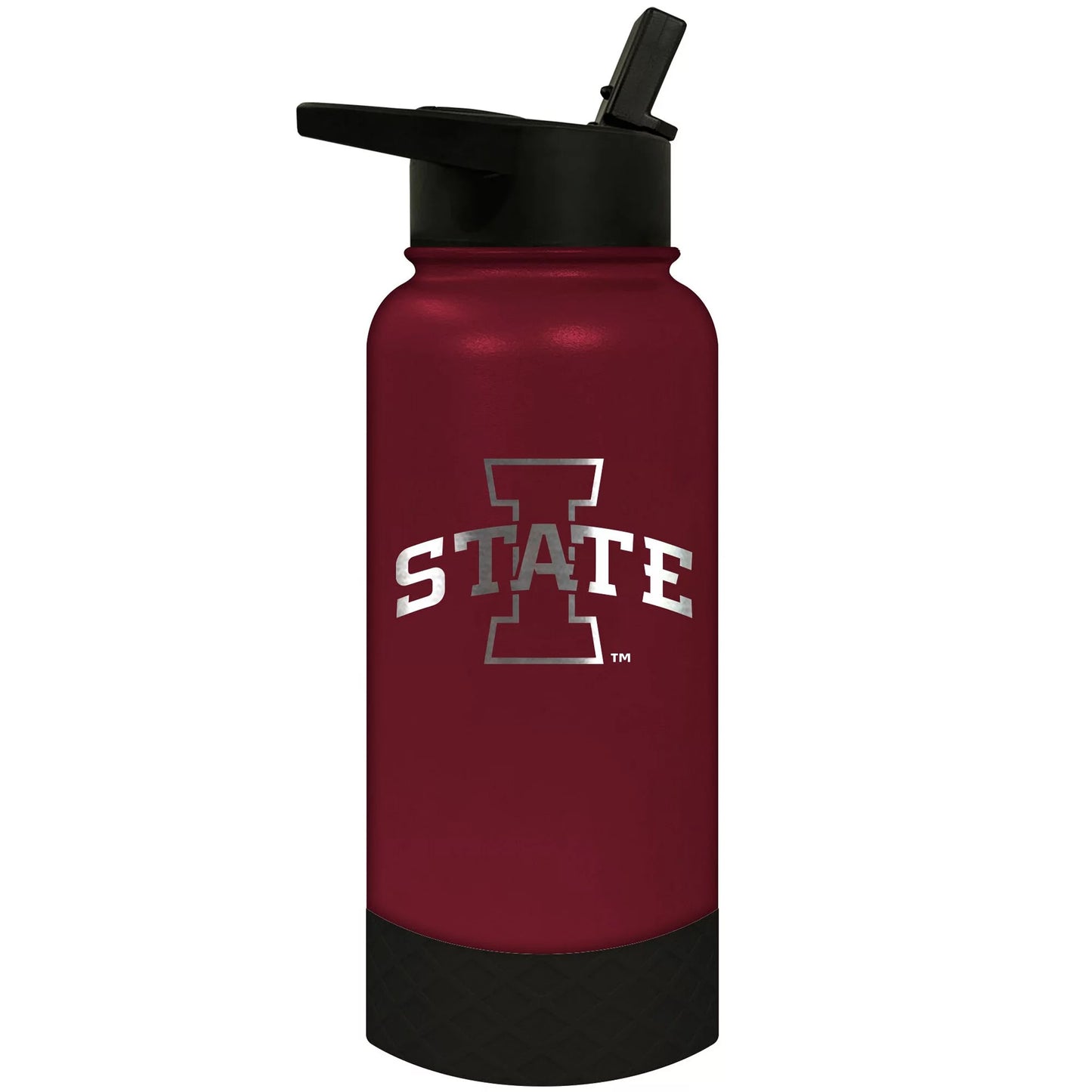 Iowa State Cyclones Thirst Water Bottle Red, Black, Silver