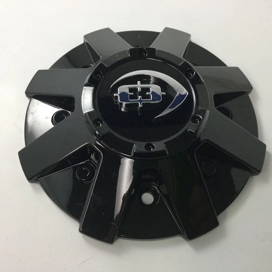 Vision 413 420 422 423 Wheel Center Cap C420GB Gloss Black 5/6 Lug w/ Screws