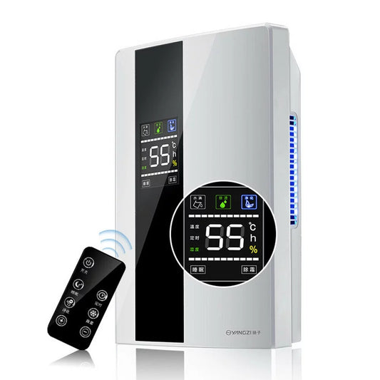2200ml / 2.2L Intelligent Dehumidifier,Defrost Function, with Drain Hose & Remote Controller for 0-30㎡/0-323ft Basement, Living Room, Bedroom