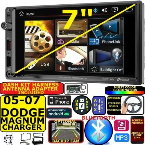 05 06 07 DODGE MAGNUM CHARGER TOUCHSCREEN BLUETOOTH USB AUX EQ CAR Radio Stereo